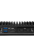 Rugged Fanless Mini Pc Built Tough For The Grind, Featuring Core I5 Processor, 8Gb Ram, 1Tb Ssd, Dual Lan, 12V To 24V Power, industrial connectivity ports.
