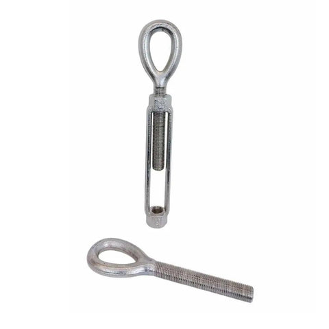 Rock Solid T316 Stainless Steel Eye Eye Turnbuckle Measuring One Point Five By Twelve Inches Featuring Drop Forged Construction Delivering Up To Seventeen Thousand Pounds Capacity Built Tough For Heavy Duty Rigging Jobs, showing dual eye design.