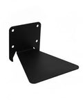 Close-up of Floating Shelf Bracket Made From Cold Rolled Steel - Invisible Wall Mount For Small Decor And Plants, side view