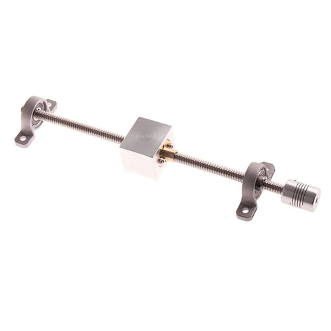 T8 Lead Screw Vertical Rail Guide Set With 8mm Diameter And 2mm Pitch Copper Nut For 3D Printers And CNC Machines Straight Up Smooth Operation With Zero Backlash Hassle Free Rig Upgrade