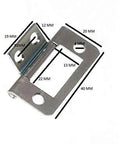 Heavy Duty Cabinet Door Flush Hinges 480 Pack Bright Zinc Plated Steel Build shown with dimensions and details for assembly.