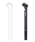 Heavy Duty Aluminum Bike Seat Post 27.2mm 30.9mm 31.6mm 350mm Length Fits Mountain Road BMX Bikes Ride Ready Lightweight Rust Resistant Easy Install Bolt On Upgrade For Your Ride