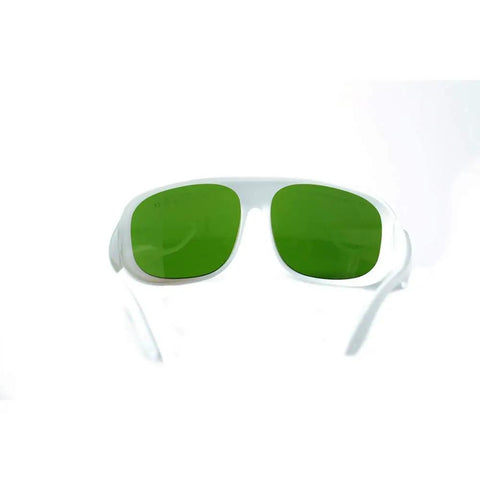 Heavy Duty Laser Safety Glasses With Wide Vision Frames For 980Nm 1064Nm And 1320Nm Nd Yag Industrial Eye Protection, green lenses
