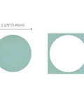 Cut-out of 2 1/8 inch circle from paper using Two And One Eighth Inch Circle Lever Punch For Paper Crafting Scrapbooking And Card Making