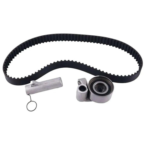 Thinking Process: timing belt tensioner kit for Land Prado Van A02G, black belt and metal pulleys