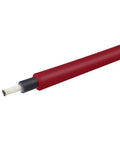 Plug And Play 20 Ft 12 AWG Solar Panel Extension Cable in red with exposed wire, UV resistant waterproof PV wiring for solar hookups.