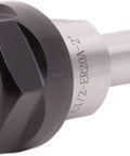 Close-up of Set of 4 ER-20 Straight Shank Collet Chuck Extensions, half inch shank diameter, two inch length, for CNC milling.