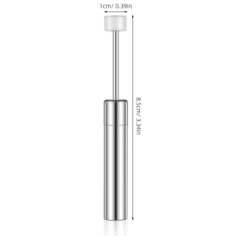 Six Pack Hydraulic Soft Close Dampers For Trash Cans 3.34 Inch showing silver piston dimensions 3.34 inch height for smooth closing.