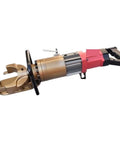 Straight Up Heavy Duty Portable Electric Rebar Bender With Knockout Copper Motor For Snappy 25 Mm Steel Bar Cuts And Bends, side view.