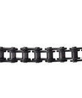 Get Pro 35 Pitch Drift Trike Chain With 116 Links For Quad Scooter Buggy And Go Kart Plus Master Link Included For Quick Install On Your Ride - close-up of black chain links.