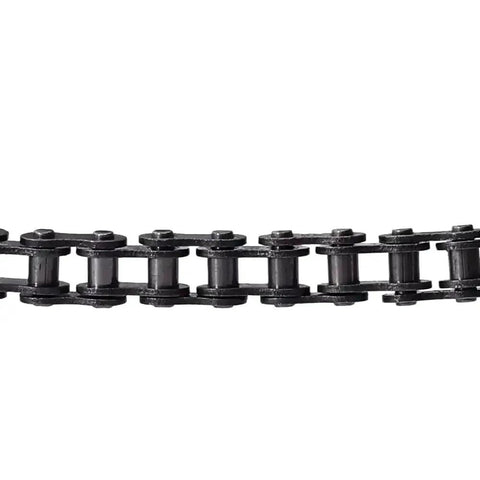 Get Pro 35 Pitch Drift Trike Chain With 116 Links For Quad Scooter Buggy And Go Kart Plus Master Link Included For Quick Install On Your Ride - close-up of black chain links.