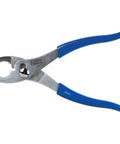 8-Inch Slip-Joint Pliers With Shear-Type Cutter For Precise Wire Cutting, blue handles, dual jaw positions, nickel-chrome plated