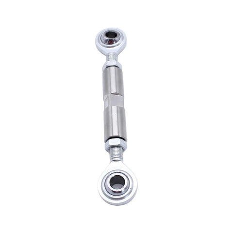 Two And A Half Inch Adjustable Tensioning Rod With Heim Joint Silver Alternator Bracket For Chevy Small Block And Big Block Engines SBC BBC 350 454 302 Center To Center Four Point Five To Six Inches Premium Stainless Steel Gearhead Favorite, stainless rod with heim joints