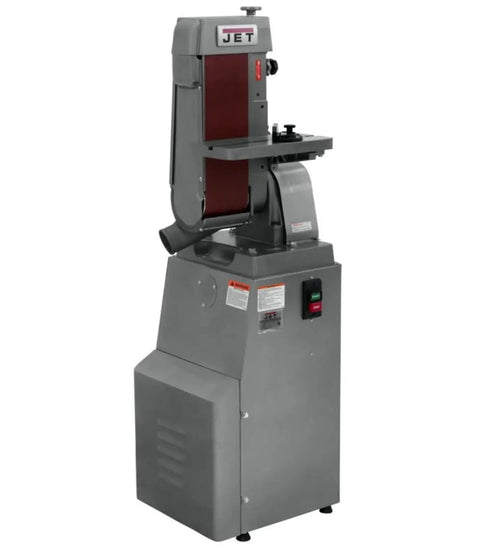Built Like A Tank Industrial Belt Sander 6 X 48 Inch with tilting table and zero hassle dust chute for woodworking.