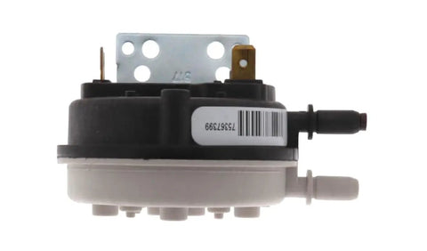 Side view of Furnace Vent Air Pressure Switch For Gas Furnaces 0.10 Inch Water Column OEM Replacement Part Durable OEM Grade Kit For DIY Friendly Draft Control Replaces Older S1 Style Numbers Model 32435972000 Compatible Easy Install.
