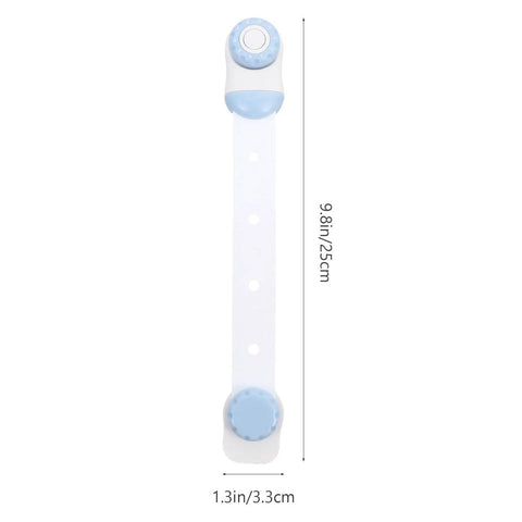 Three Pack White Refrigerator and Cabinet Lock Straps for Drawers Doors and Windows Safe Locking Durable PP Material Kid Proof