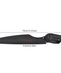 Rugged Black Plastic Watercraft Rudder For Canoe And Kayak Angling Boats Lightweight Portable Direction Control Kit black rudder