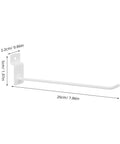 Heavy Duty Slatwall Hooks Set, 20 Pcs For Small Items And Accessories, Iron With Burr-Free Finish, 7.48 Inch Rods, dimensions shown