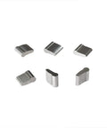 Six metal pawl bits from Two Pack Bike Hub Pawl Spring And Freehub Ring Kit, 26mm Outer, 0.8mm Wire, Includes 16 Pawl Bits R1.45, R2.4, R2.5 For Cassette Driver, Road And Mountain Bike Replacement.