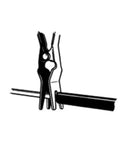Hose Remover Pliers For 5/32 To 1/2 Inch Vacuum And Fuel Lines Sharp Jaw Digs In To Grip The Hose While The Silver Jaw Pops It Off With Ease Universal Fit Auto Maintenance Tool shown with hose.