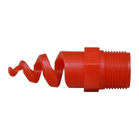 10 Pack Insane Dust Control Spiral Cone Nozzles PP Polypropylene Atomizing Sprayers, red spiral cone nozzle for irrigation.