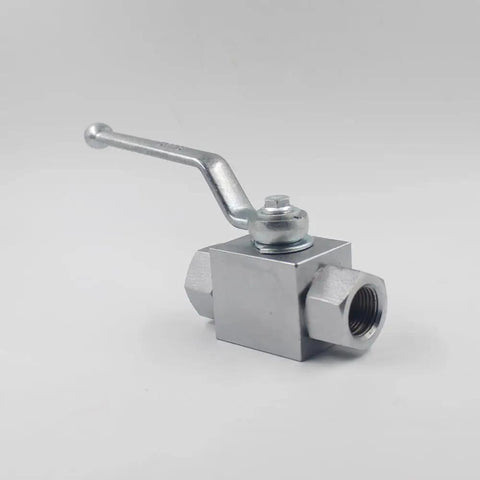 Beefy 1/4 Inch NPT Hydraulic High Pressure Ball Valve 7250 PSI Shutoff For Hydraulic And Water Systems With Chrome Free Plating