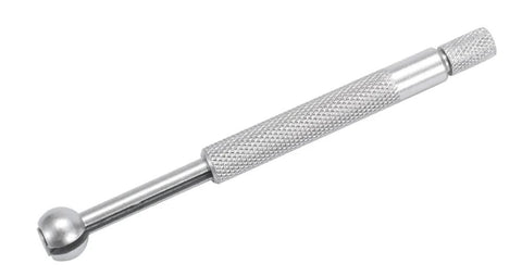 Dasqua ball-end small-hole gauge probe with knurled stainless steel handle