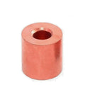 Copper Stop Buttons With Chamfer For Wire Rope Crimping Loop Sleeves And Cable Ferrules Hella Smooth Install Rock Solid Grip Pro Grade Termination Fitting Kit Pack Of Twenty Five close-up of copper button stopper
