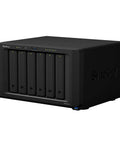 Top Shelf Nas Server With Intel Xeon 2.2Ghz Processor And 32Gb Ram Featuring 6Tb Ssd Storage Plus 1Tb Nvme Cache And 10Gbe Network Port For Quick Business File Backup With Killer Workhorse Reliability, showcasing a sleek black design with multiple drive bays.