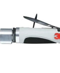Heavy Duty Pneumatic Die Grinder Delivering One Honest Horsepower And Eight Grand RPM Smooth Operating Ten Inch Air Tool With Quarter Inch Collet Built Like A Tank For Tough Shop Jobs All Day Long, side view.