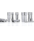 Front view of OSCARBIDE 13-piece carbide annular cutter set with Weldon shanks; 1/2"–1-1/8" diameters, 1-3/8" depth