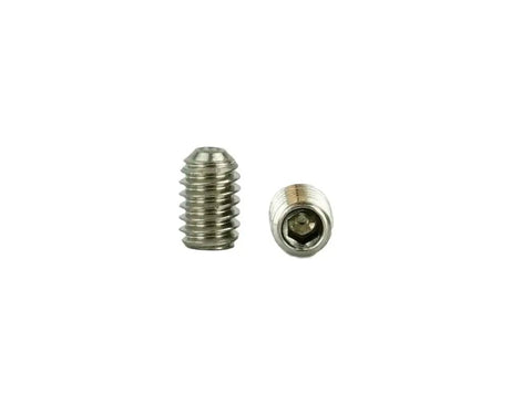Built Tough 18 8 Stainless Steel Cup Point Socket Set Screws With Hex Drive Heavy Duty Grub Fasteners 8 32 By 1 4 Inch Pack Of 50, two view