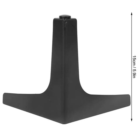 Single piece from 4 Piece Iron Electroplated Furniture Leg Set for Sofa, Bedside Table and Coffee Table, 1.8 inch thick, triangle support