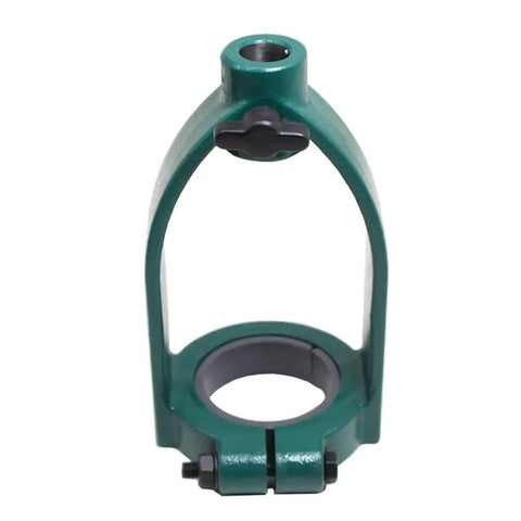 Straight Up Premium Bench Drill Adapter Converts Round Chuck To Accurate Square Mortise Cuts Gotta Love This Heavy Duty Cast Iron Mortiser Conversion Kit For Pro Shop Builders, showing a green cast iron drill adapter.