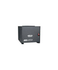 Front view of 1000W Isolation Transformer With Four NEMA 5 15R Outlets, 6 Foot Cord, 120V Surge Protection, TAA GSA Compliant, Black