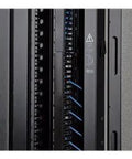 Side Panel for SR42UB Rack Enclosure With Key Lock Latch Black, showcasing heavy duty metal and secure locking handle.