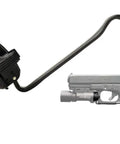 Ambidextrous Tactical Pistol Light For 1911 With Factory Rail Momentary And Constant On Dual Switch Remote Pad shown on handgun