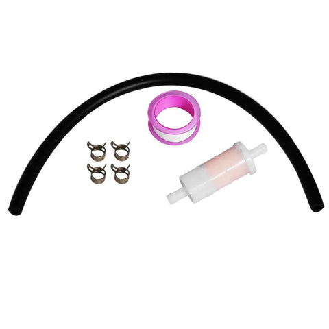 Outboard Fuel Line Hose Kit With 12 Liter Tank And 3 Gallon Capacity, 5 Sixteenth Inch Line, 10 Foot Length, fuel line components