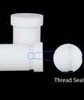 Heavy Duty PTFE Centrifuge Tube With Secure Screw Cap Rock Solid Chemical Resistance Built Tough For Hard Lab Jobs. Close-up of thread seal.
