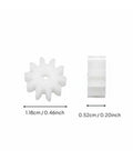 Kids DIY Gear Kit For Hands On Precision Engineering Small Gear Drive Wheel Cog With 2mm Bore 10 Teeth Regular Size Ideal STEM Projects Educational Toys And Tiny Mechanical Prototypes, white 10-tooth plastic gear, 1.18cm wide