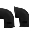 2 Pack Silicone Steam Release Hoses For Pressure Cooker And Air Fryer, black, curved design, safety valve replacement