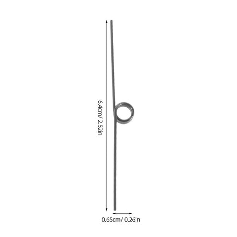 Super Sweet Ten Piece 180 Degree Torsion Spring Repair Kit For Garbage Can Lids Made From Tough Steel To Fix Your Bin And Keep It Smooth As Butter, 6.4cm spring