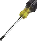 Combination Tip Screwdriver Set With 4-Inch Fixed Blade Drivers No. 1 And No. 2 Tips Cushion Grip Handles Made In USA Pro Grade