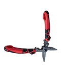 UrbanHui 7-In-1 Electrician Pliers High Carbon Steel Wire Stripper Cutting Crimping Tool with red handles