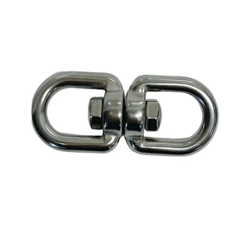 Tough As Nails Stainless Steel Eye Eye Swivel Marine Grade SS316 Rigging Hardware for secure boat mooring and anchor lines.
