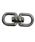 Top Shelf Eye Eye Swivel Crafted From Hella Strong Marine Grade Stainless Steel 316 Featuring An Awesome 1500 Lbs Working Load Limit And Gnarly Three Sixty Spin Action For Heavy Duty Towing Rigging That Truly Nail The Job Every Time, 3/8 in size.