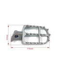 Stainless Steel Motorcycle Footpegs And Foot Rest Bracket Set With Spring Pin Durable Pedal Rest Kit For Off Road And Street Bikes Compatible With Yamaha YZF 250 450 Models, 115mm x 55mm