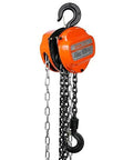 1 Ton Hand Chain Hoist 20 Ft Lift 2200 Lbs G80 Galvanized Chain, Double Pawl Brake, Auto Chain Leading and 360 Hook