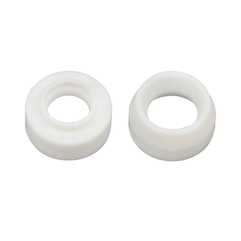 Pro Grade TIG Welding Torch Accessories Kit with stubby gas lens alumina nozzles close-up for WP-17, WP-18, WP-26 torches.