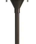 Low Voltage 3-Watt LED Path Light In Olde Bronze, Hardwired Outdoor Landscape Lighting For Walkways And Gardens, shown upright